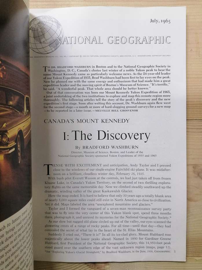 National Geographic Magazine, July 1965 (Vol.128, No.1) (eng.)