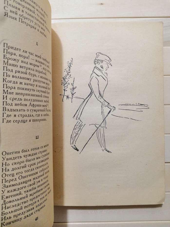 Пушкін О.С. - Євгеній Онєгін. Серія народна бібліотека. 1964 з малюнками