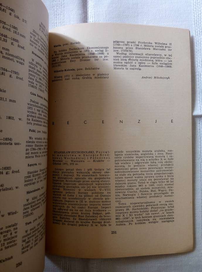 Нумізматичний журнал Wiadomosci numizmatyczne - Польща 1972 -1973