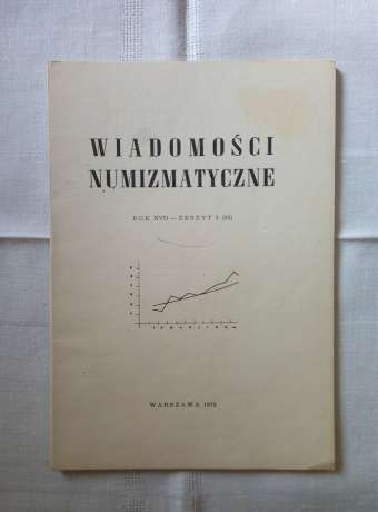 Нумізматичний журнал Wiadomosci numizmatyczne - Польща 1972 -1973