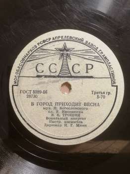 В. К. Трошин, Р. В. Сікора - У Місто Приходить Весна; Я Тобі Писати Не Стану