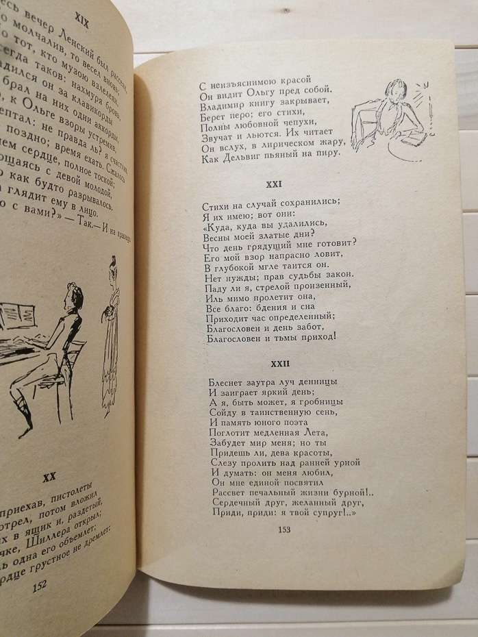 Пушкін О.С. - Євгеній Онєгін. Серія народна бібліотека. 1964 з малюнками