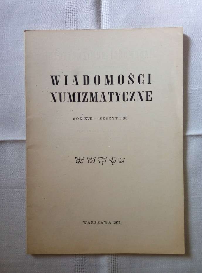 Нумізматичний журнал Wiadomosci numizmatyczne - Польща 1972 -1973