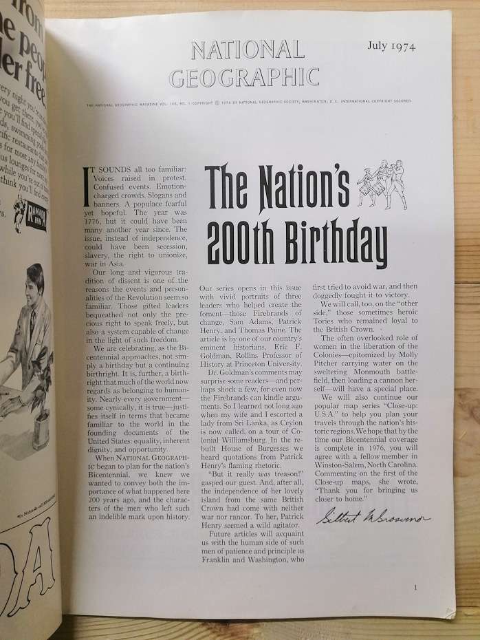 National Geographic Magazine, July 1974 (Vol.146, No.1) (eng.)